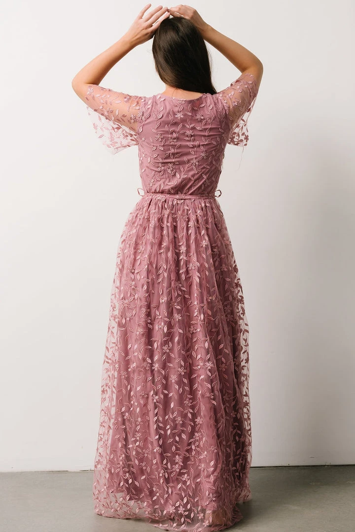 BB Custom Marseille Embossed Maxi Dress | Orchid Dresses BB Custom Marseille Embossed Maxi Dress | Orchid Dresses