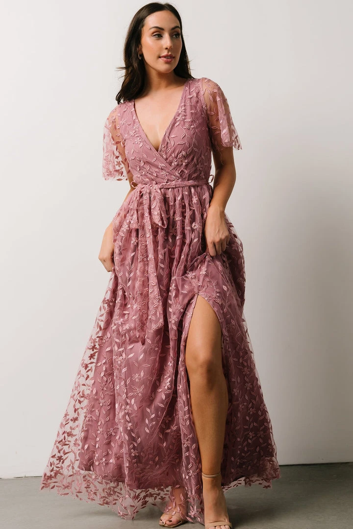 BB Custom Marseille Embossed Maxi Dress | Orchid Dresses BB Custom Marseille Embossed Maxi Dress | Orchid Dresses