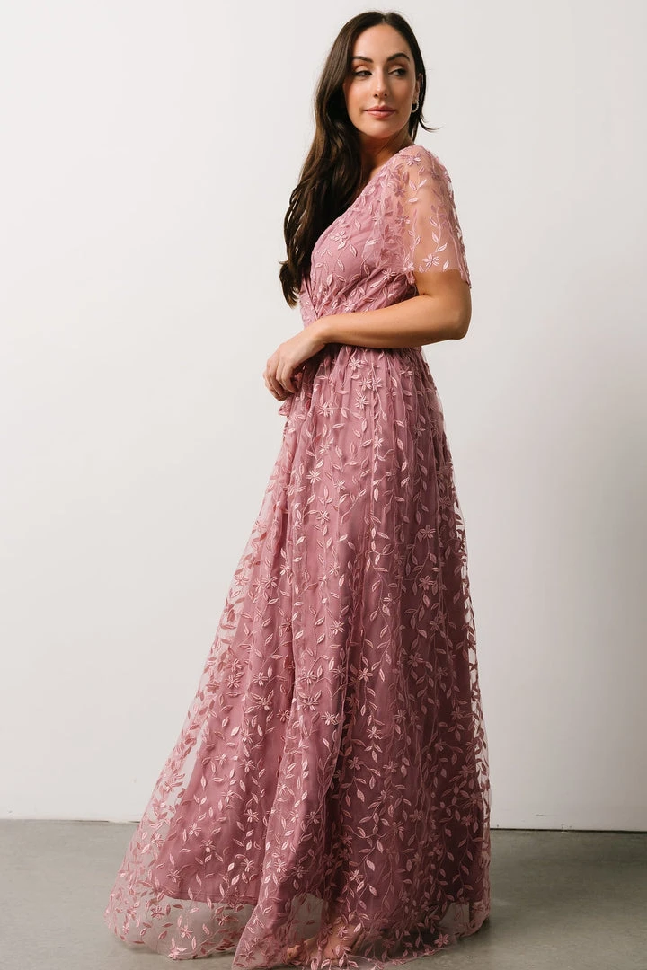 BB Custom Marseille Embossed Maxi Dress | Orchid Dresses BB Custom Marseille Embossed Maxi Dress | Orchid Dresses