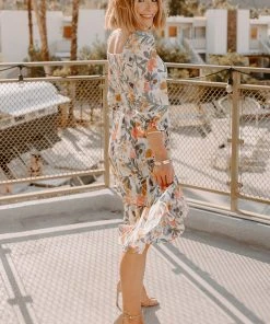 BB Custom Dresses Marta Smocked Midi Dress | Multi Floral 20 BB Custom Dresses Marta Smocked Midi Dress | Multi Floral