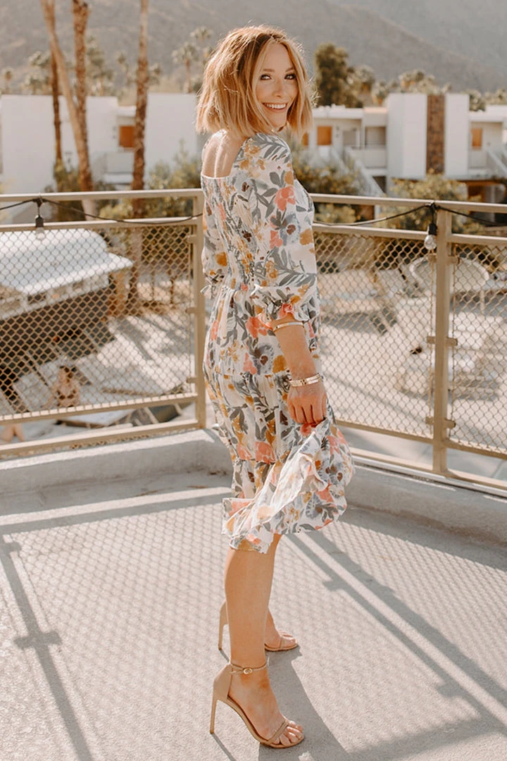 BB Custom Dresses Marta Smocked Midi Dress | Multi Floral 5 BB Custom Dresses Marta Smocked Midi Dress | Multi Floral