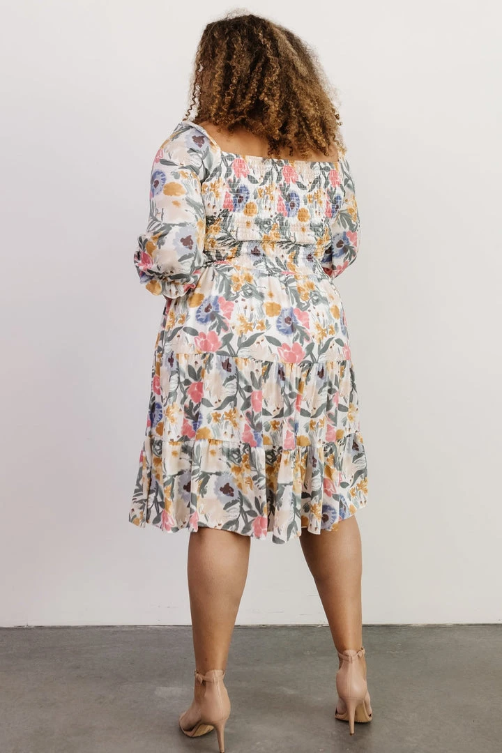 BB Custom Dresses Marta Smocked Midi Dress | Multi Floral 13 BB Custom Dresses Marta Smocked Midi Dress | Multi Floral