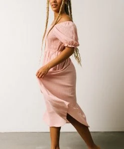 HAY Martha Smocked Midi Dress | Dusty Pink Dresses 20 HAY Martha Smocked Midi Dress | Dusty Pink Dresses
