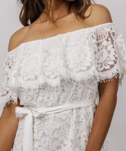 RR Maryn Lace Jumpsuit | Off White