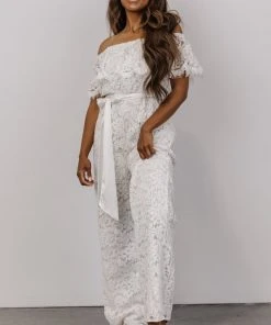 RR Maryn Lace Jumpsuit | Off White