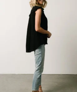 KA Mason Top | Black Tops