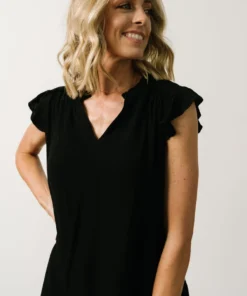 KA Mason Top | Black Tops