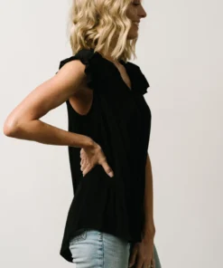 KA Mason Top | Black Tops
