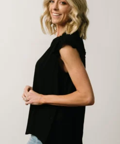 KA Mason Top | Black Tops