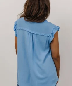 KA Tops Mason Top | Sky Blue 11 KA Tops Mason Top | Sky Blue