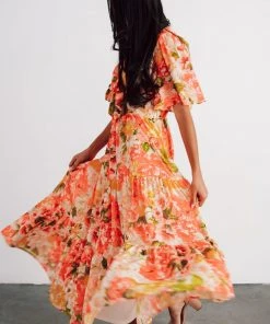 FT Matilda Tiered Maxi Dress | Red Floral Dresses