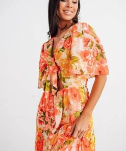 FT Matilda Tiered Maxi Dress | Red Floral Dresses