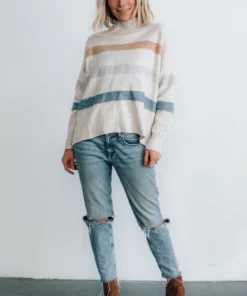 LUM Tops Mavis Stripe Sweater | Natural