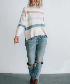 LUM Tops Mavis Stripe Sweater | Natural