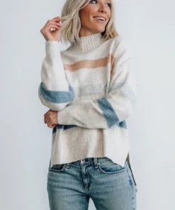 LUM Tops Mavis Stripe Sweater | Natural