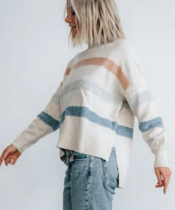 LUM Tops Mavis Stripe Sweater | Natural