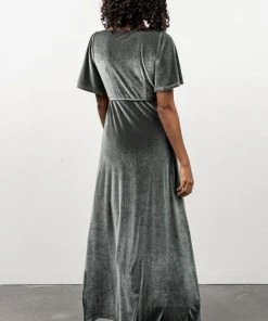 BB Custom Meghan Velvet Wrap Maxi Dress | Eucalyptus Dresses 14 BB Custom Meghan Velvet Wrap Maxi Dress | Eucalyptus Dresses