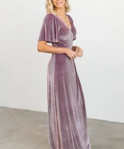 BB Custom Meghan Velvet Wrap Maxi Dress | Orchid Dresses 26 BB Custom Meghan Velvet Wrap Maxi Dress | Orchid Dresses