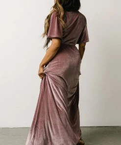 BB Custom Meghan Velvet Wrap Maxi Dress | Orchid Dresses 17 BB Custom Meghan Velvet Wrap Maxi Dress | Orchid Dresses