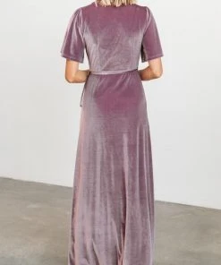 BB Custom Meghan Velvet Wrap Maxi Dress | Orchid Dresses 27 BB Custom Meghan Velvet Wrap Maxi Dress | Orchid Dresses