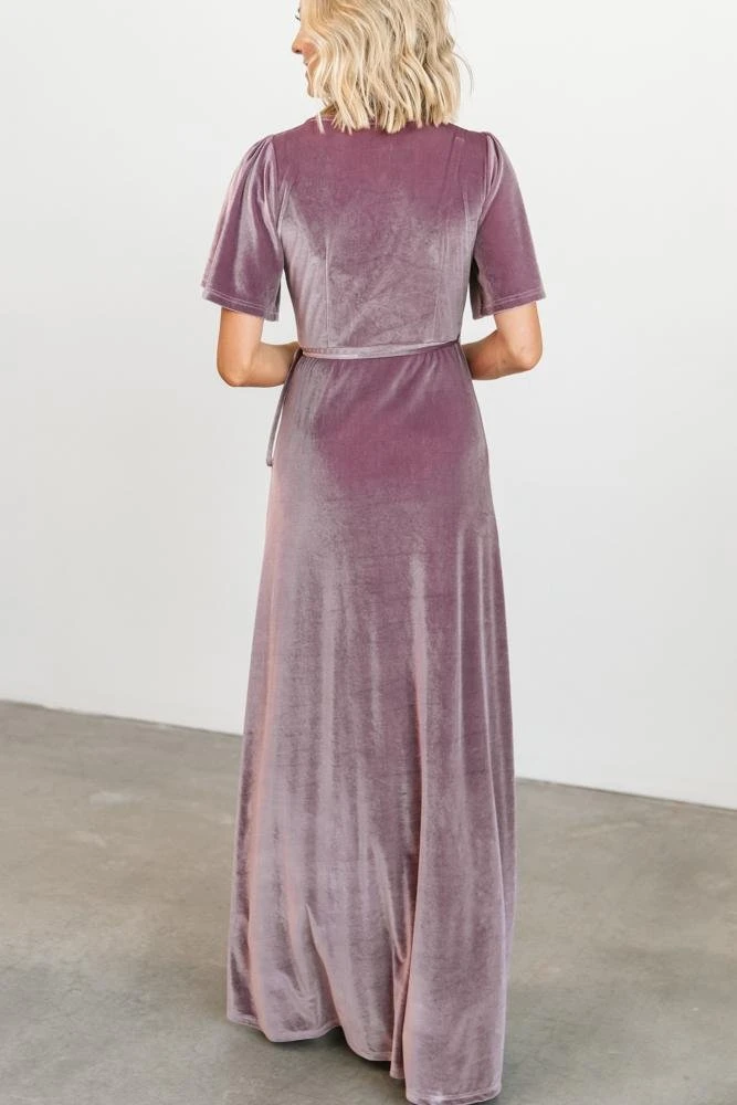 BB Custom Meghan Velvet Wrap Maxi Dress | Orchid Dresses 13 BB Custom Meghan Velvet Wrap Maxi Dress | Orchid Dresses
