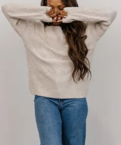 GIL Tops Meline Sweater | Light Beige