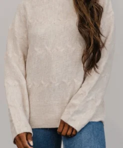 GIL Tops Meline Sweater | Light Beige
