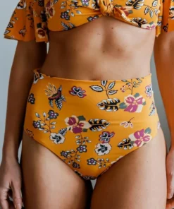 EN Swim Miami Bikini Bottom | Yellow Floral