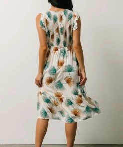 HAY Micah Tropical Midi Dress | Ivory 10 HAY Micah Tropical Midi Dress | Ivory