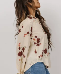 LUM Tops Midway Long Sleeve Top | Vintage Cream Floral 8 LUM Tops Midway Long Sleeve Top | Vintage Cream Floral