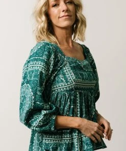 Millie Blouse | Jade Print Boho