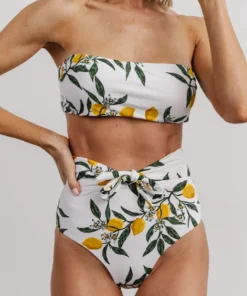 EN Swim Milos Bikini Top | Lemon Print