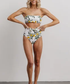 EN Swim Milos Bikini Top | Lemon Print