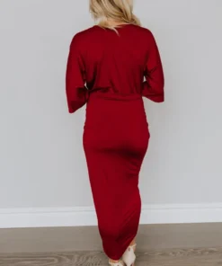 DD Mimi Midi Dress | Burgundy Dresses