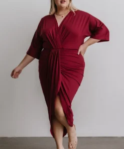 DD Mimi Midi Dress | Burgundy Dresses