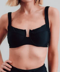 BJB Montego Bikini Top | Black Swim