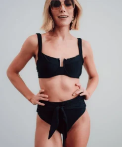 BJB Montego Bikini Top | Black Swim