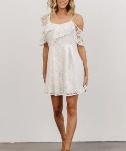SL Munich Lace Short Dress | White Dresses