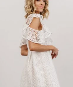 SL Munich Lace Short Dress | White Dresses