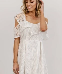 SL Munich Lace Short Dress | White Dresses