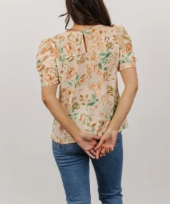 FT Norwich Top | Light Blush Floral