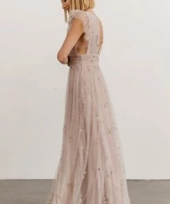 Soi Dresses Nova Shimmer Maxi Dress | Dusty Lilac