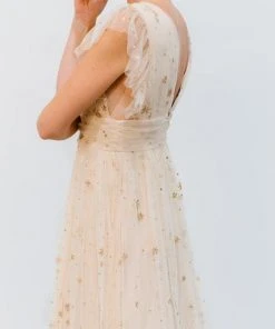 Soi Nova Shimmer Maxi Dress | Gold