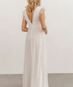 Soi Dresses Nova Shimmer Maxi Dress | White