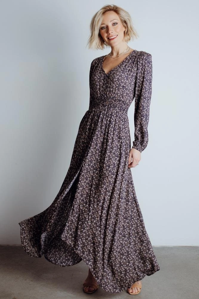 HAY Dresses Oakley Maxi Dress | Navy Floral 2 HAY Dresses Oakley Maxi Dress | Navy Floral