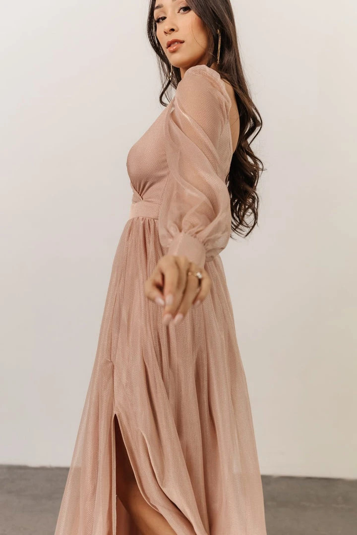 Soi Octavia Shimmer Gown | Blush 8 Soi Octavia Shimmer Gown | Blush
