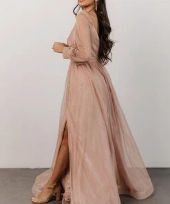 Soi Octavia Shimmer Gown | Blush 12 Soi Octavia Shimmer Gown | Blush