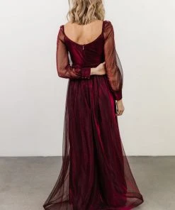 Soi Dresses Octavia Shimmer Gown | Mulberry 7 Soi Dresses Octavia Shimmer Gown | Mulberry