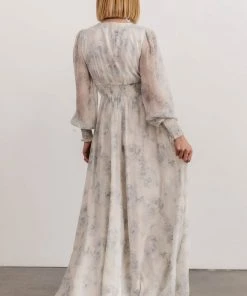 BB Custom Olivia Maxi Dress | Blue Floral