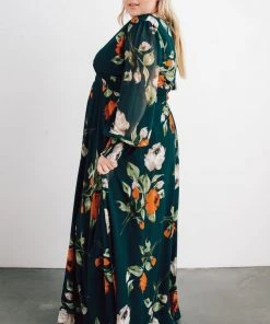BB Custom Olivia Maxi Dress | Deep Topaz Floral